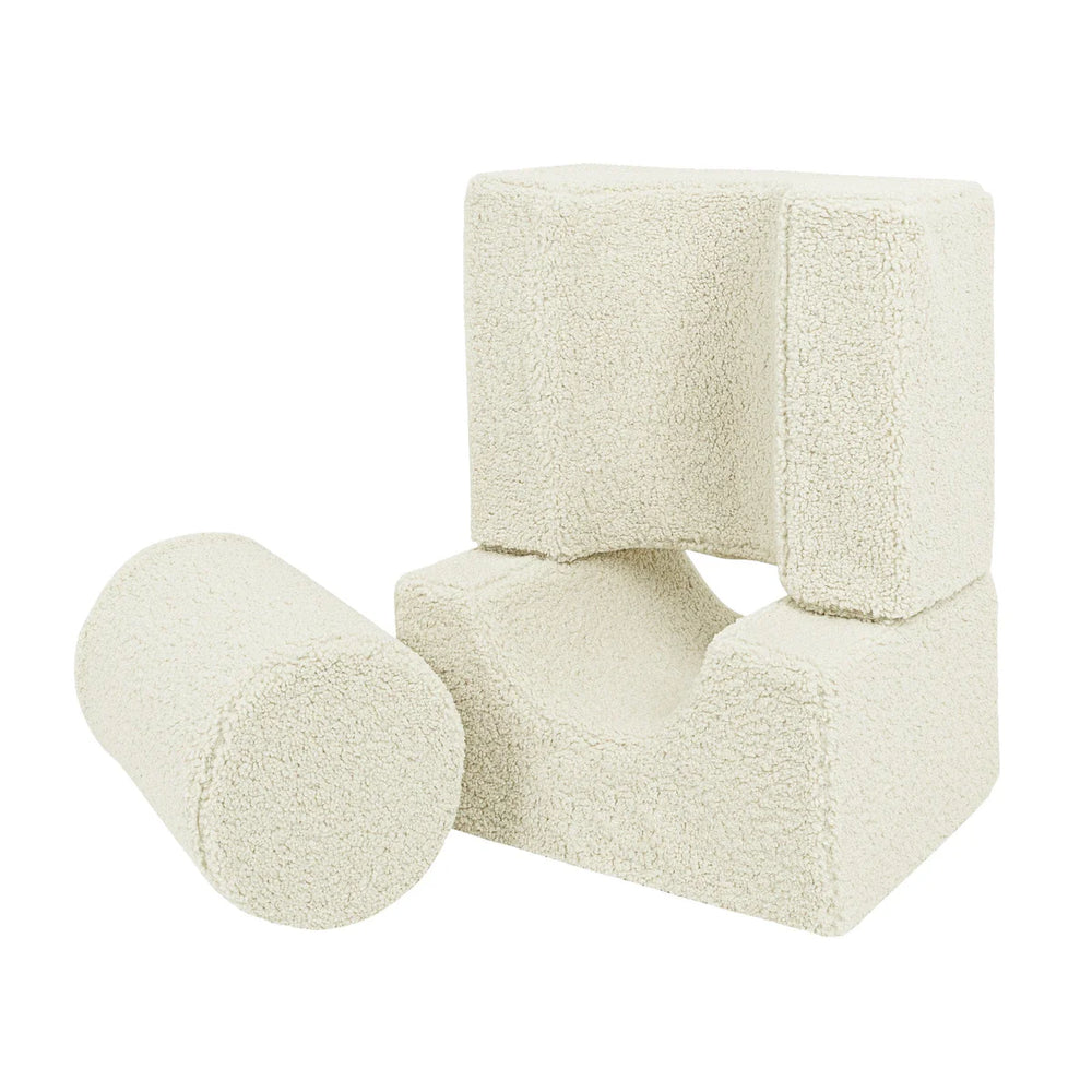 MeowBaby pjenasto igralište 3 elementa - Bearly Ecru