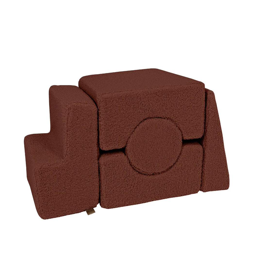 MeowBaby pjenasto igralište 5 elemenata - Bearly Brown