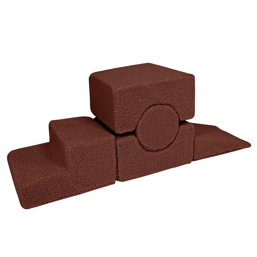 MeowBaby pjenasto igralište 5 elemenata - Bearly Brown