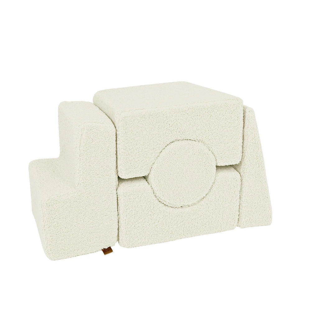 MeowBaby pjenasto igralište 5 elemenata - Bearly Ecru