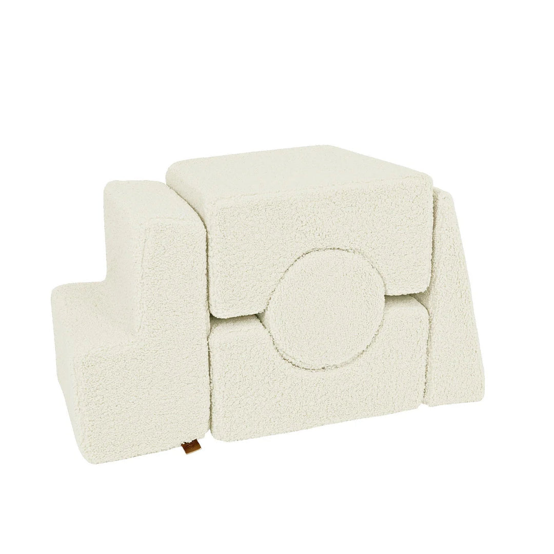 MeowBaby pjenasto igralište 5 elemenata - Bearly Ecru