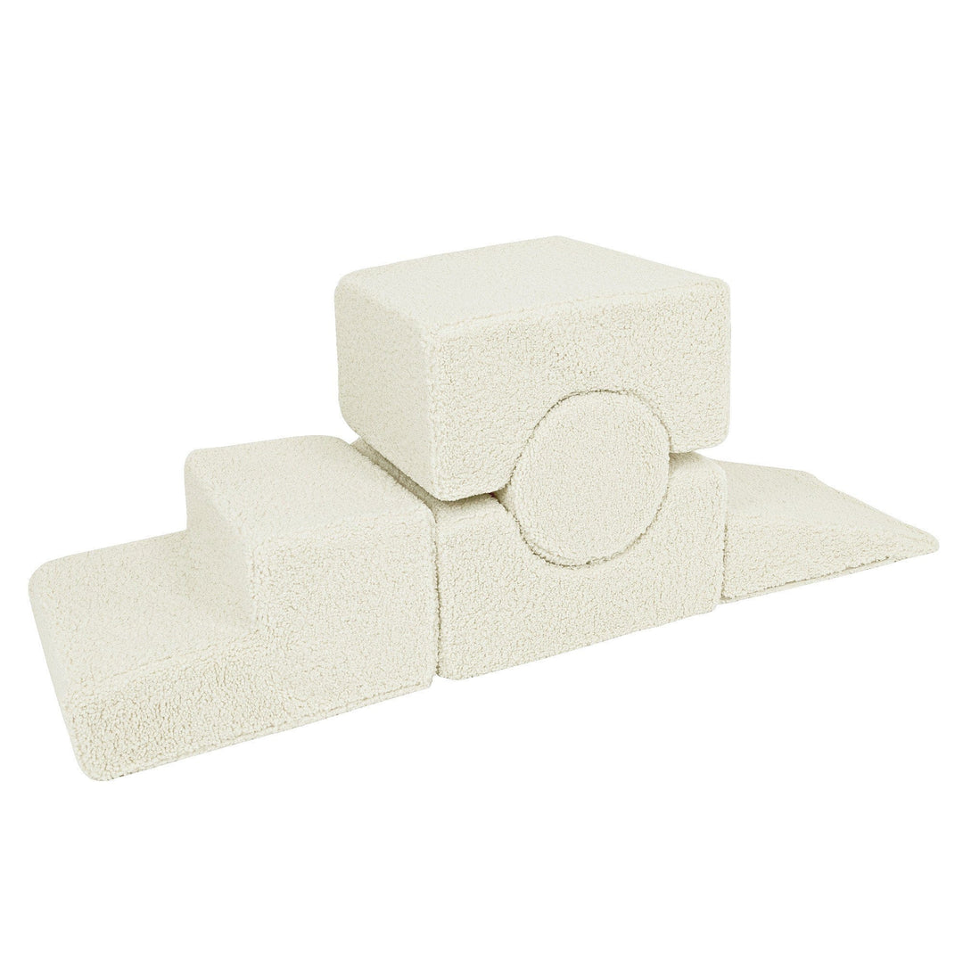 MeowBaby pjenasto igralište 5 elemenata - Bearly Ecru