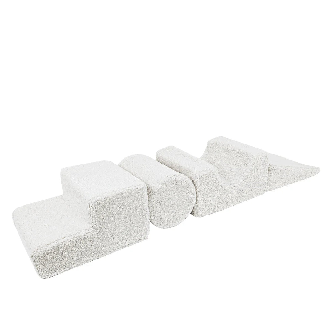 MeowBaby pjenasto igralište 4 elementa - Bearly White