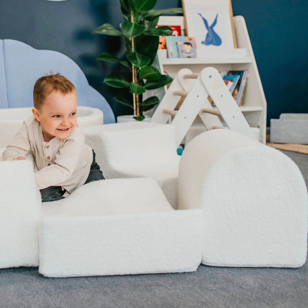 MeowBaby pjenasto igralište 4 elementa - Boucle White