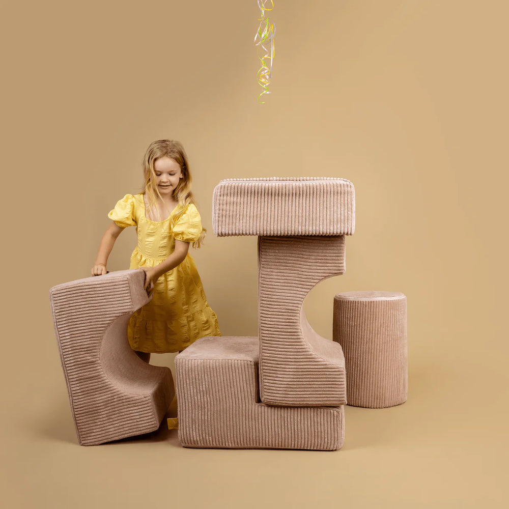 MeowBaby pjenasto igralište 5 elemenata - Aesthetic Khaki