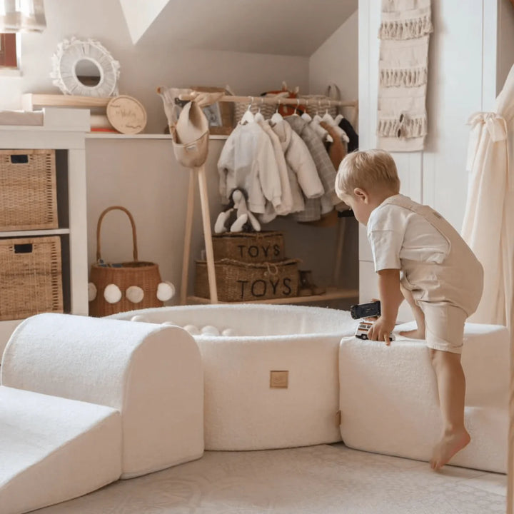 MeowBaby pjenasto igralište 3 elementa - Boucle White