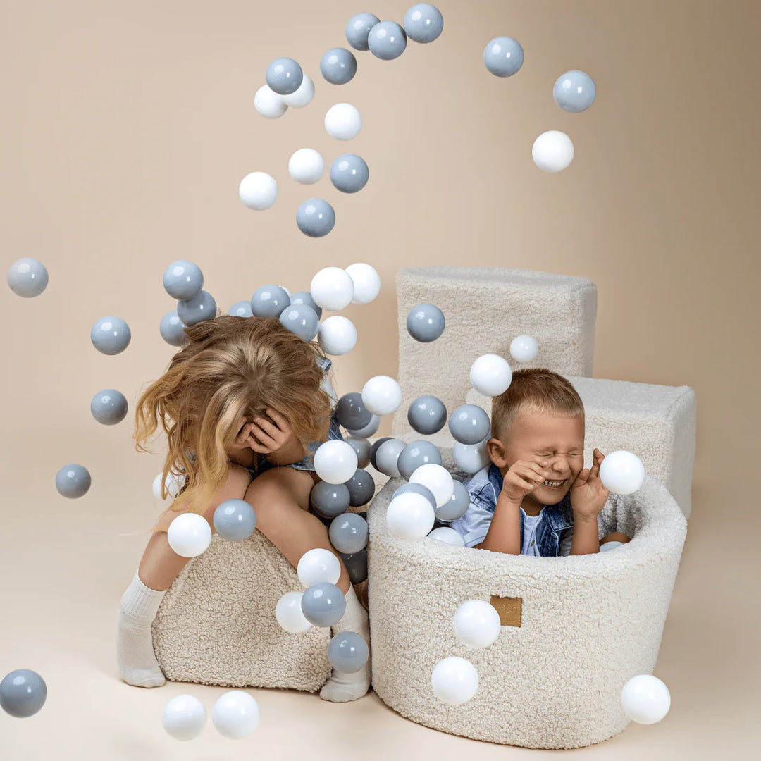 MeowBaby pjenasto igralište 3 elementa - Boucle White