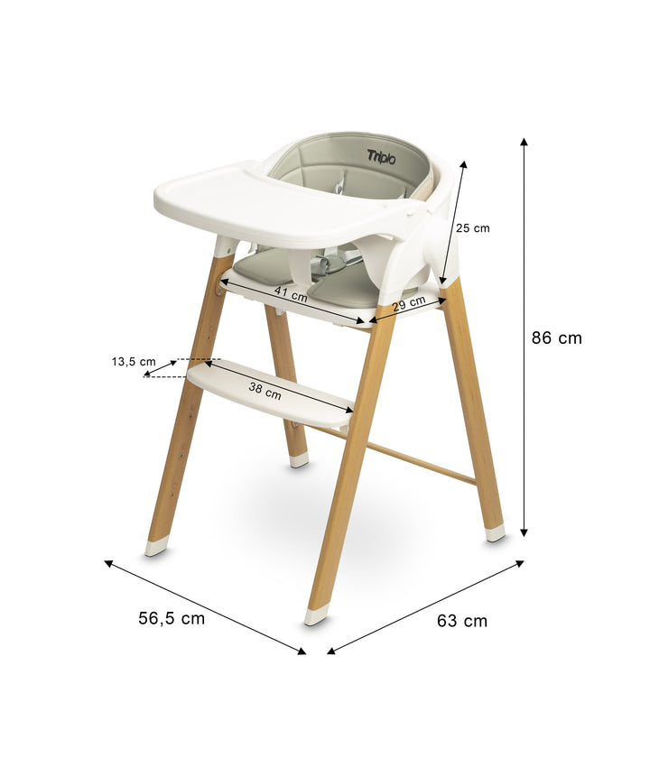 Hranilica Triplo 3 U 1 Bež